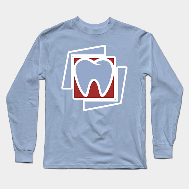 Tooth vector icon illustration. Healthcare and medical objects icon design concept. Dentist tooth object logo design. Long Sleeve T-Shirt by AlviStudio